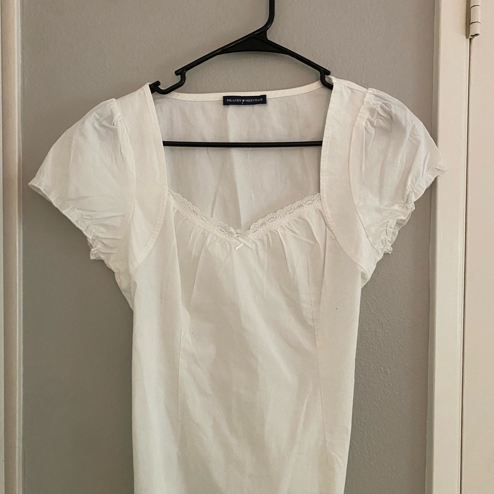 White Short Sleeve Top